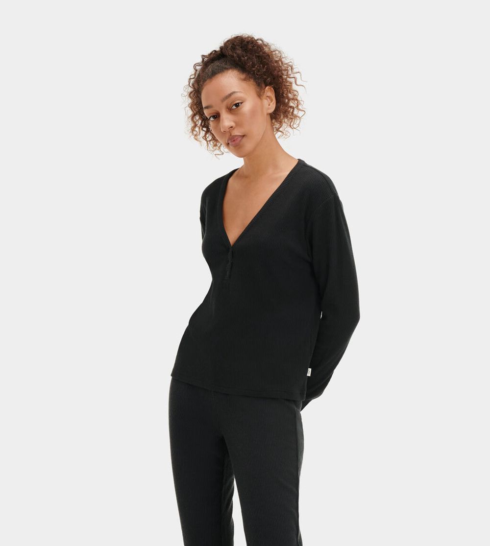 Ugg Loungewear Canada - Ugg Women's Maxwell Henley Black